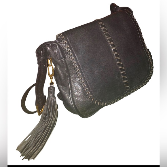 NEW HOBO BRIO CROSSBODY BAG BLACK LEATHER - Picture 4 of 16